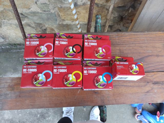 Cartuchos tinta Epson RE-T0800