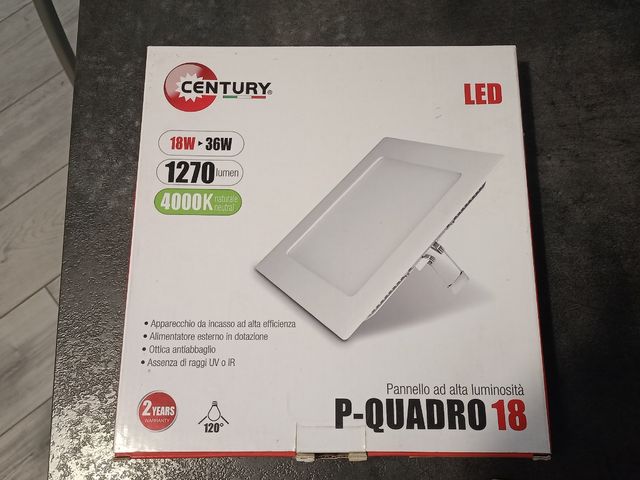 Pannello LED Century P-Quadro 18 - 18W-36W