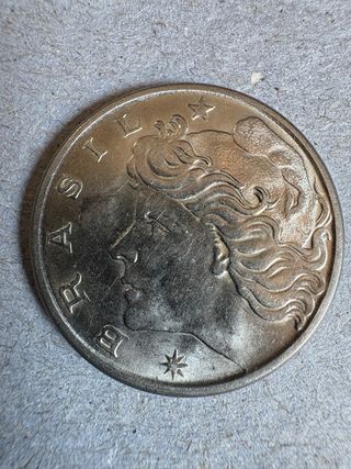 Pack de 2 Monedas Antiguas de Brasil 🇧🇷 – 5 y 20