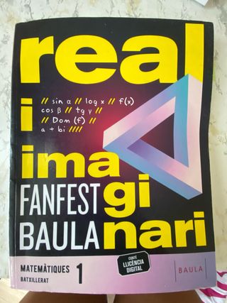 Libro de matematicas, Real i imaginari 1r de batxi