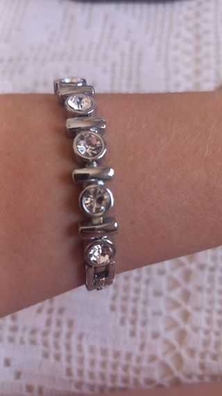 Pulsera tenis plata circonitas
