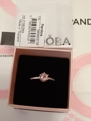 Anello Pandora oro rosa 54