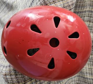 Casco bici niño rojo