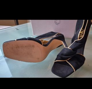 Sandali Zara neri e oro