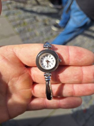 Reloj Pertegaz mujer, chapado oro blanco