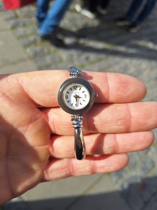 Reloj Pertegaz mujer, chapado oro blanco