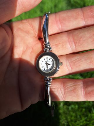 Reloj Pertegaz mujer, chapado oro blanco