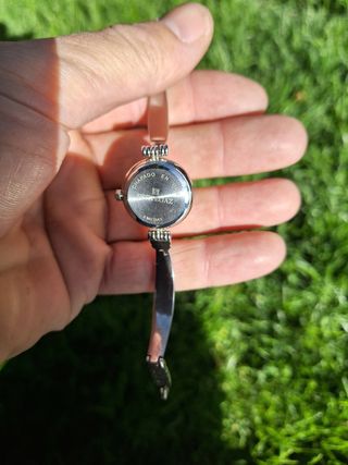 Reloj Pertegaz mujer, chapado oro blanco