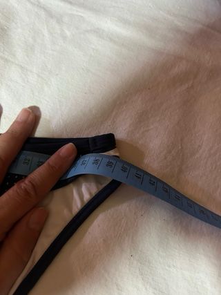 Braga bikini rayas azul-blanco