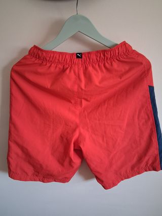 Bañador Puma niño rojo-azul