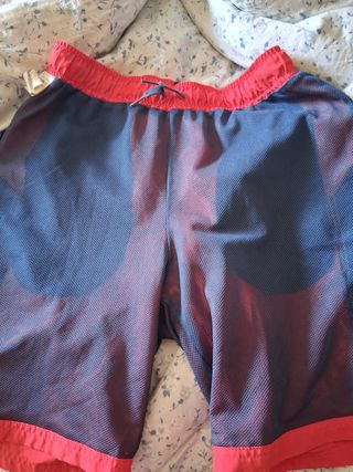 Bañador Puma niño rojo-azul