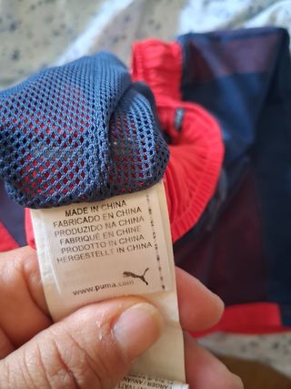 Bañador Puma niño rojo-azul