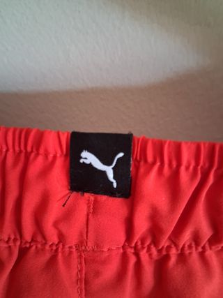 Bañador Puma niño rojo-azul
