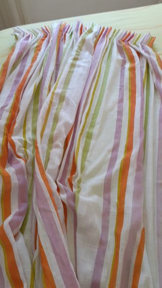 Cortinas rayas multicolor preciosas 90 anc 1,75 al