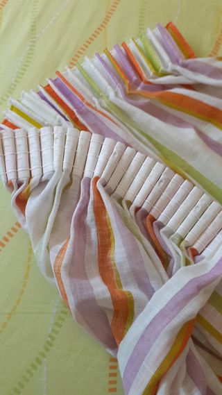 Cortinas rayas multicolor preciosas 90 anc 1,75 al