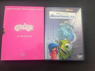 DVDs: Grease & Monstruos, S.A.