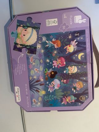 Lote de 4 puzzles infantiles