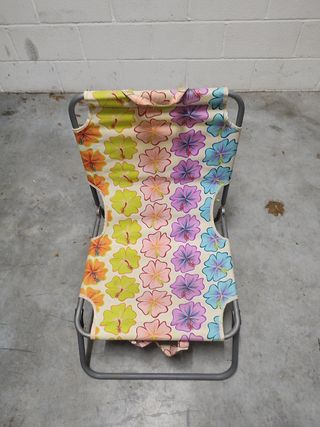 2 Sillas playa vintage multicolor