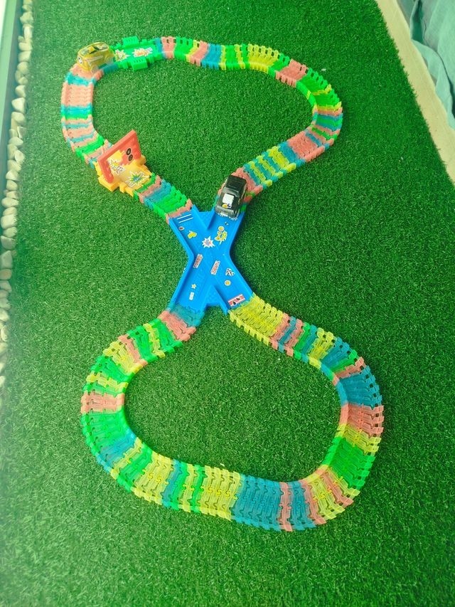 Circuito coches luminoso