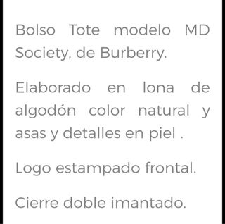 Bolso Burberry Beige y Marrón