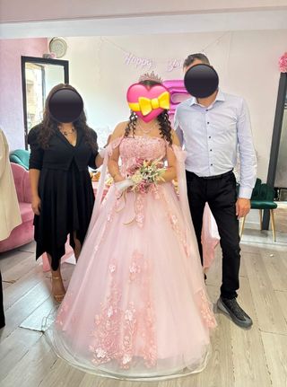 Vestido Quinceañera Rosa