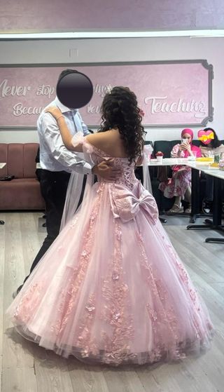 Vestido Quinceañera Rosa