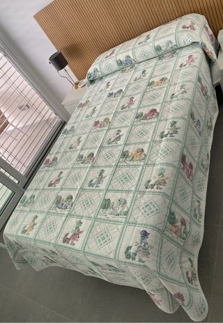 Colcha bouti cama 90/105cm - algodón