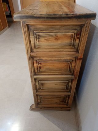 Cajonera madera maciza 5 cajones