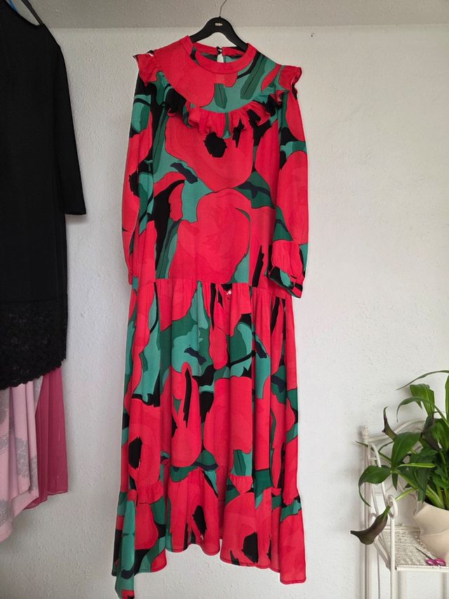 Vestido largo Sfera Colección estampado flores