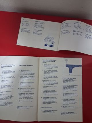 Manual Sega Light Phaser