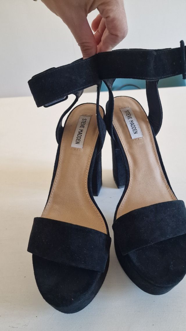 Sandali Steve Madden neri, tacco alto Molto comodi