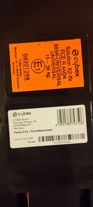 Silla coche Cybex Pallas 2-Fix