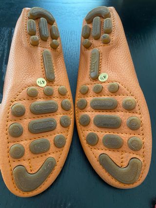 Mocasines Lotusse marrón, talla 37