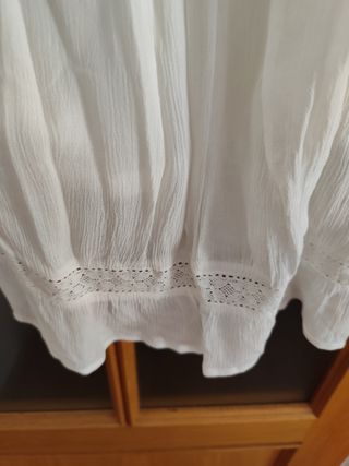 Vestido blanco bordado - nuevo