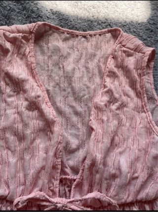 Blusa Rosa c/ Laço - Delicada