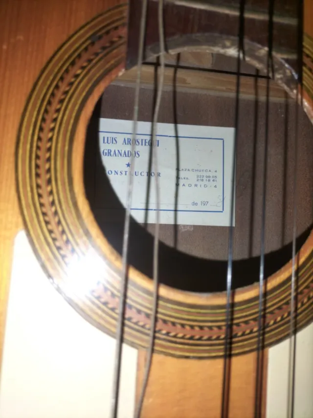 Guitarra flamenca Luis Arostegui (1978)