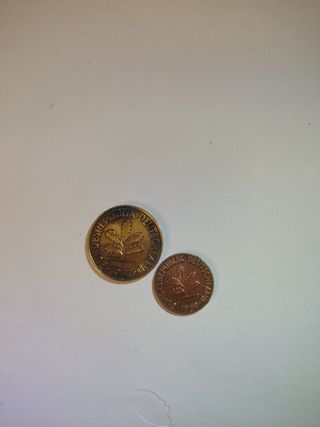 Moneda 10 Pfennig Alemania 1977