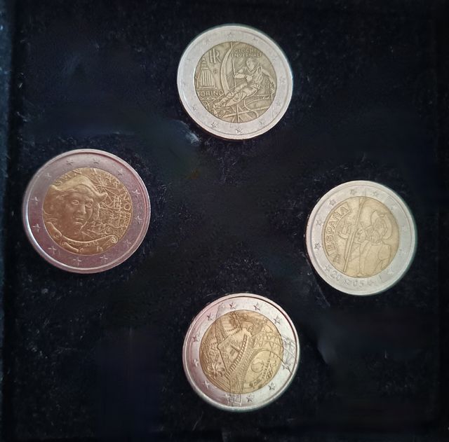 4 Monedas de 2€ Conmemorativas