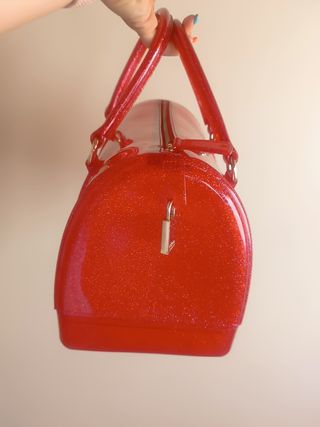 Bolso Furla rojo glitter