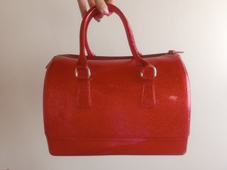 Bolso Furla rojo glitter