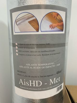 Aislamiento acústico AisHD-Met 48m2