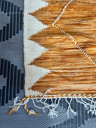 Alfombra kilim bereber 2x3 marrón-beige