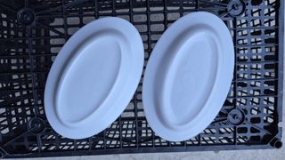 2 Platos Ovalados Porcelana Blanca