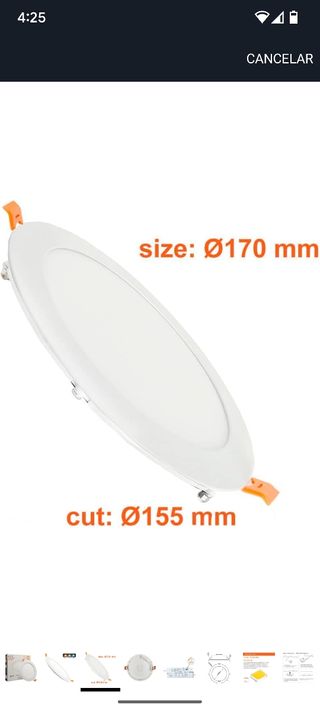 Panel LED OSRAM 15W - 2 unidades