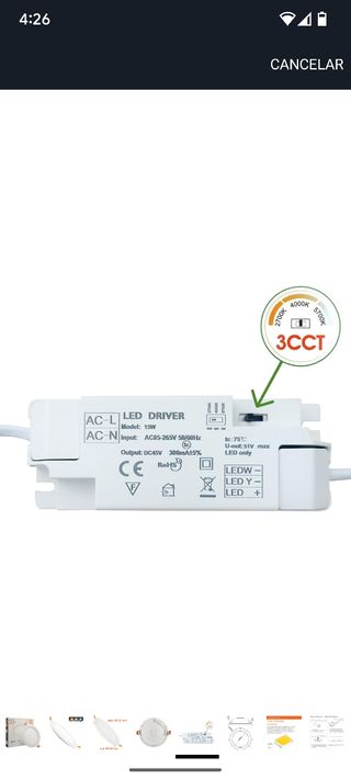 Panel LED OSRAM 15W - 2 unidades