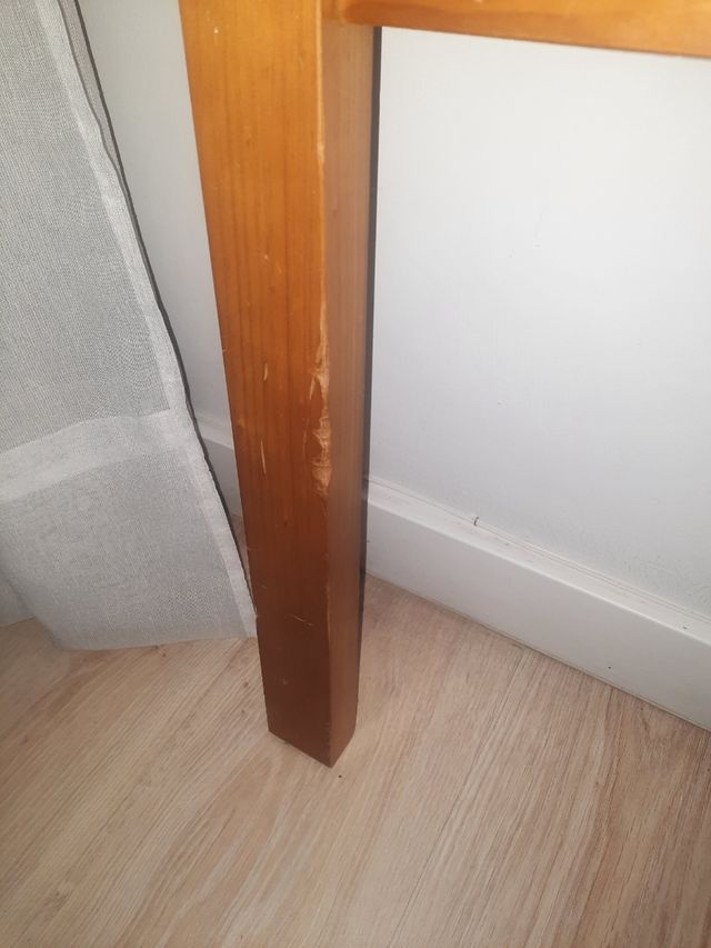 Cabecero cama madera maciza para cama de 1,35 cm