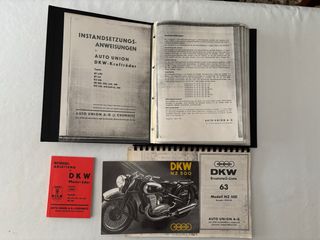 Manuales DKW NZ 500: taller, usuario y despiece