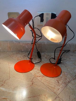 Lampade space age Arancioni Vintage