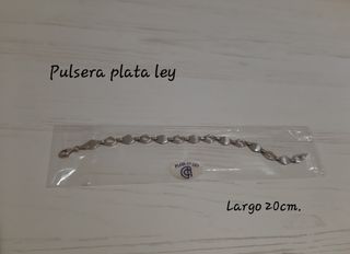 Pulsera plata ley 