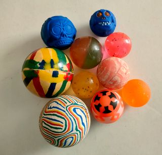 10 Palline rimbalzine vintage